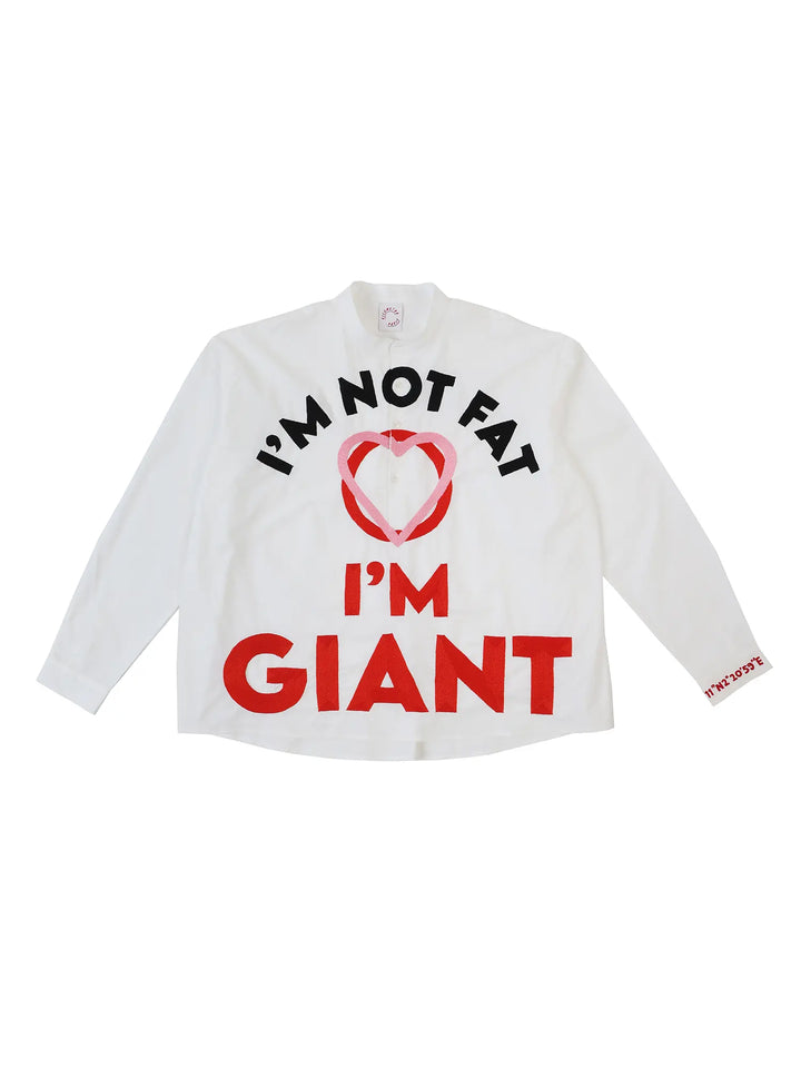 GIANT SHIRT - I'M NOT FAT I'M GIANT Kilometre Paris