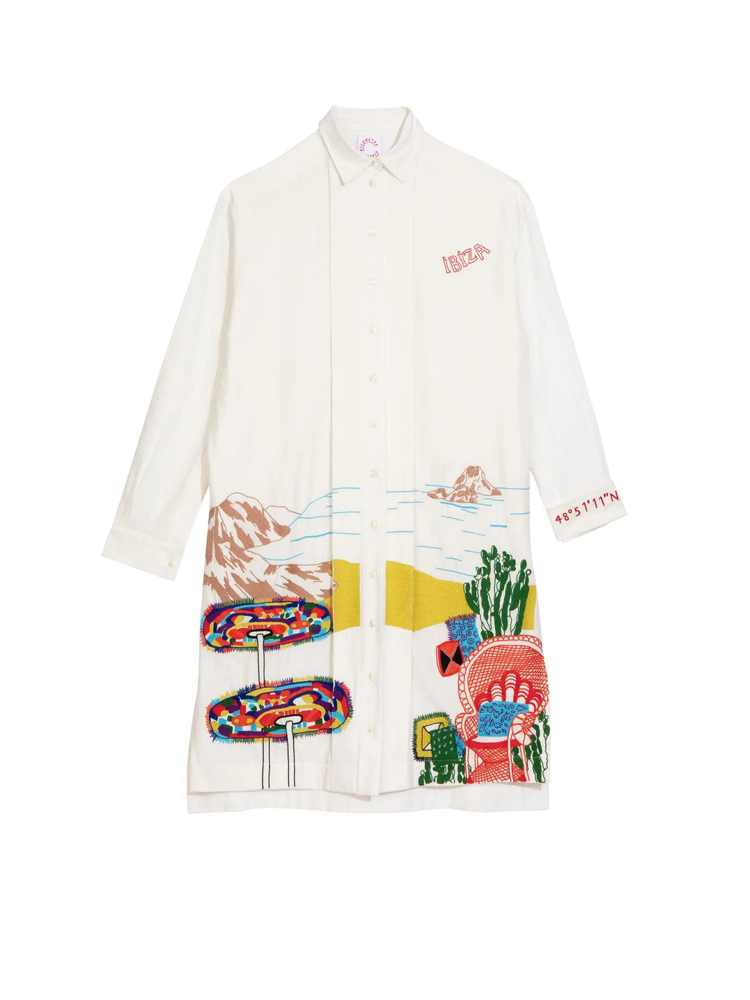 Ibiza, Spain, Palma de Mallorca Navy Blue - K-shirt button down K-shirt Button Down