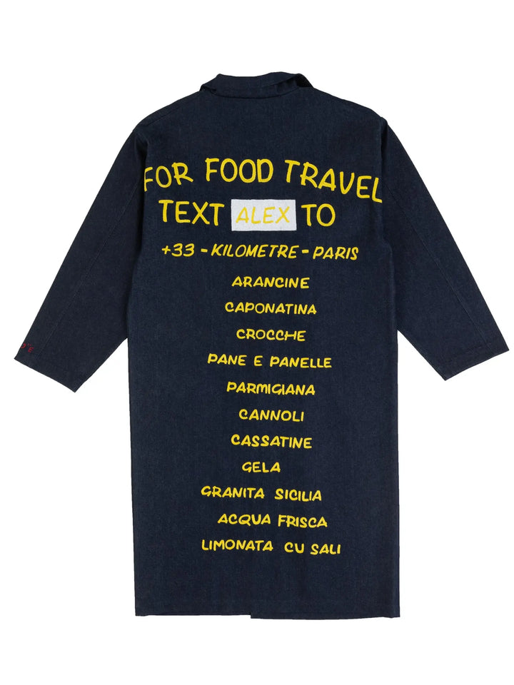 For food travel call Alex  - Dust Coat