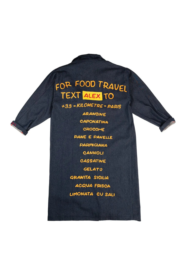 For food travel call Alex  - Dust Coat