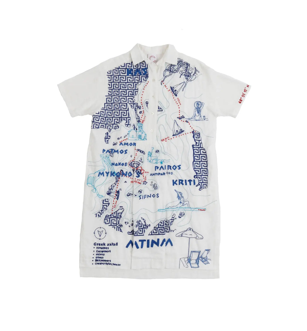 Greece map 7 days K-shirt