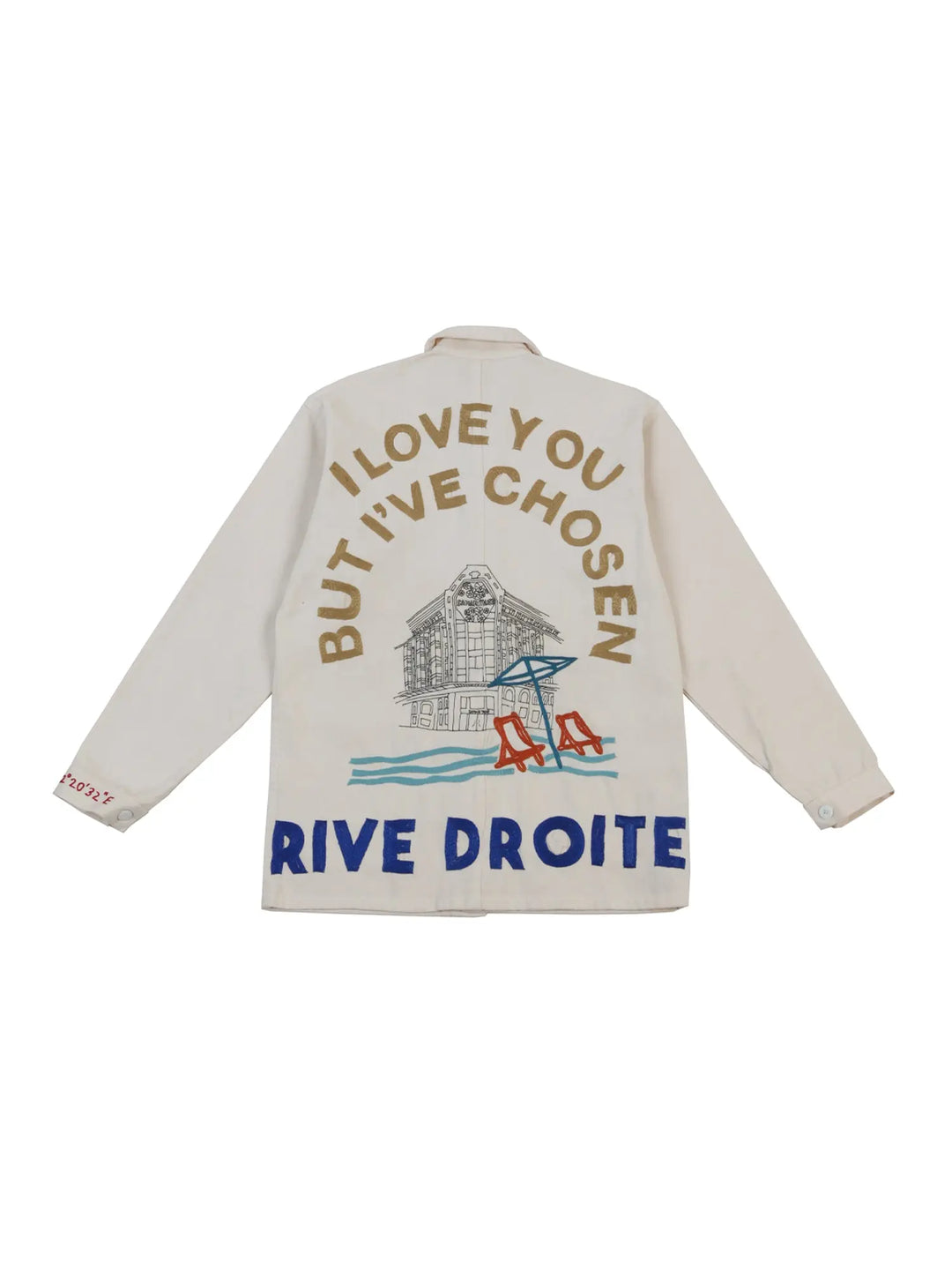 I Love you but I Have Chosen Rive Droite - Blanc de Travail Blanc de Travail