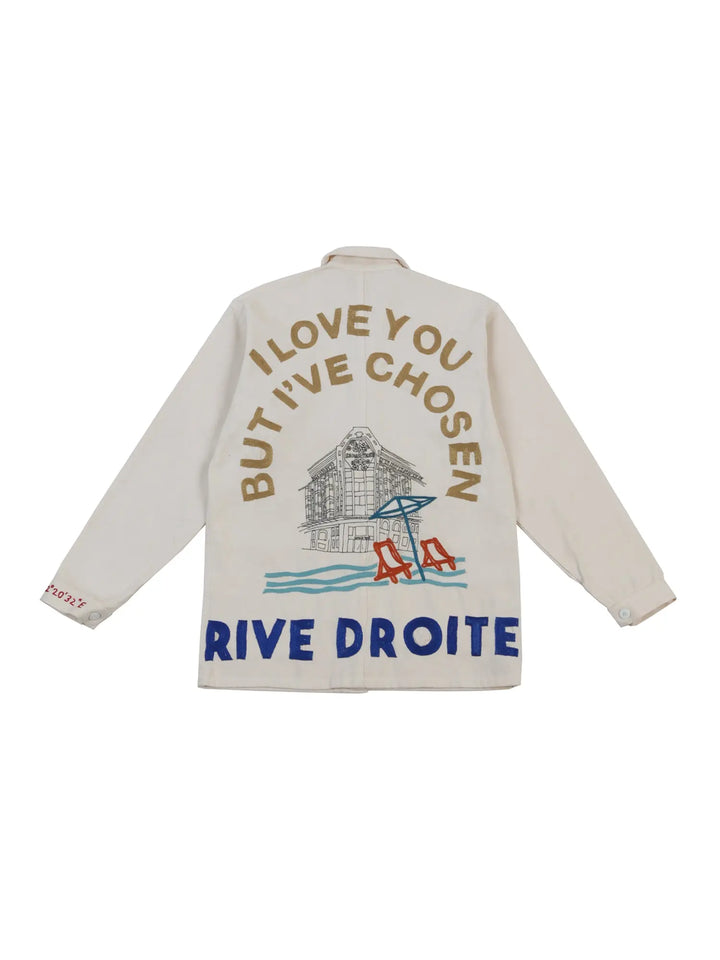 I Love you but I Have Chosen Rive Droite - Blanc de Travail Blanc de Travail