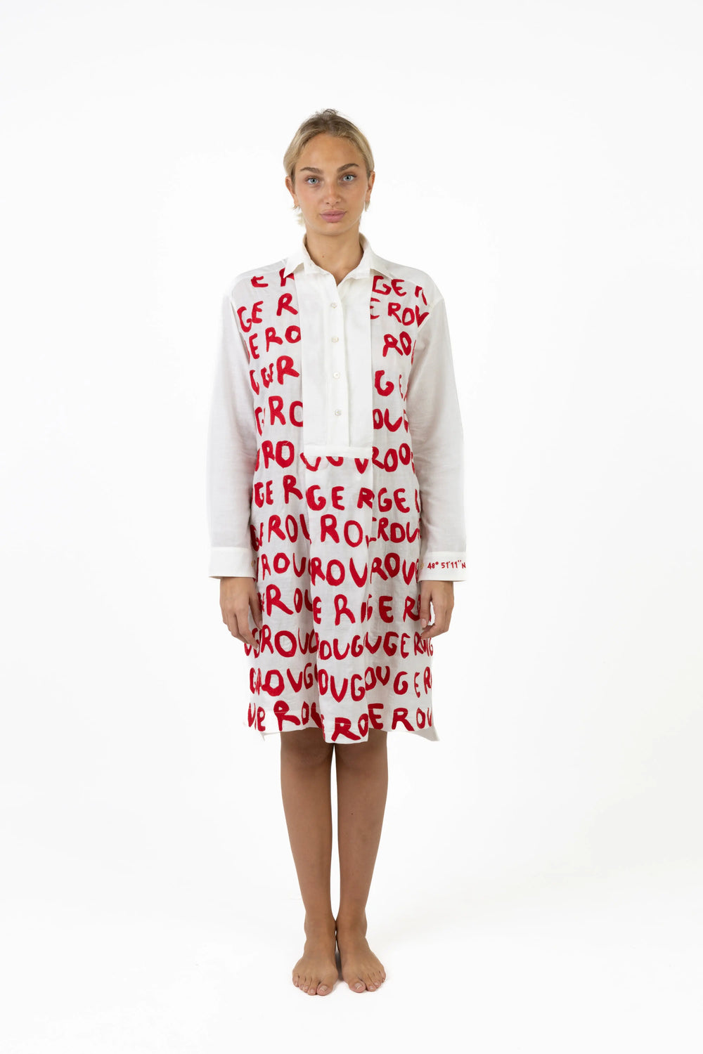 Page D'écriture Rouge Rouge Rouge - K-shirt Kilometre Paris