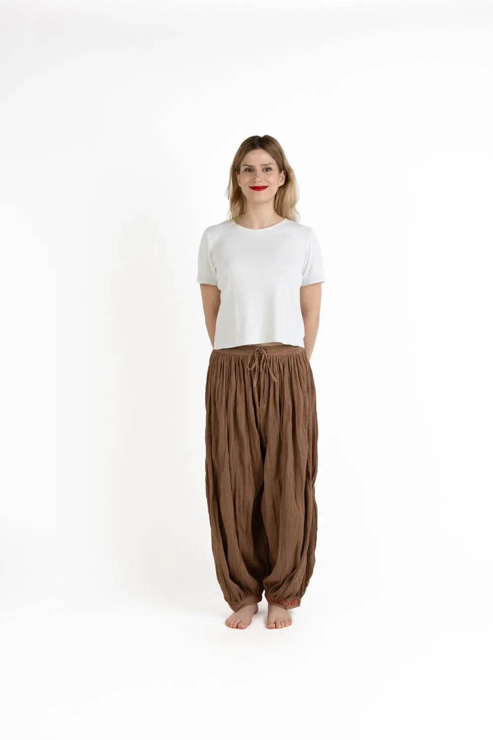 Parachute Pants - Gps Notre Dame de Paris Brown Kilometre Paris