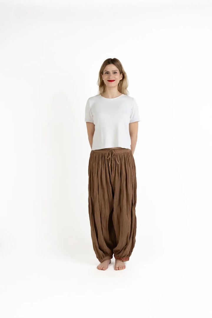 Parachute Pants - Gps Notre Dame de Paris Brown Kilometre Paris