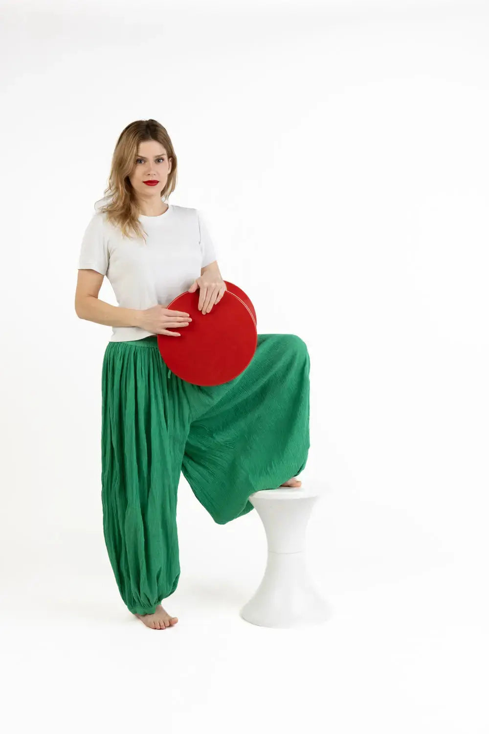 Parachute Pants - Gps Notre Dame de Paris Green Kilometre Paris