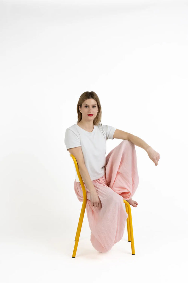 Parachute Pants - Gps Notre Dame de Paris Light Pink Kilometre Paris