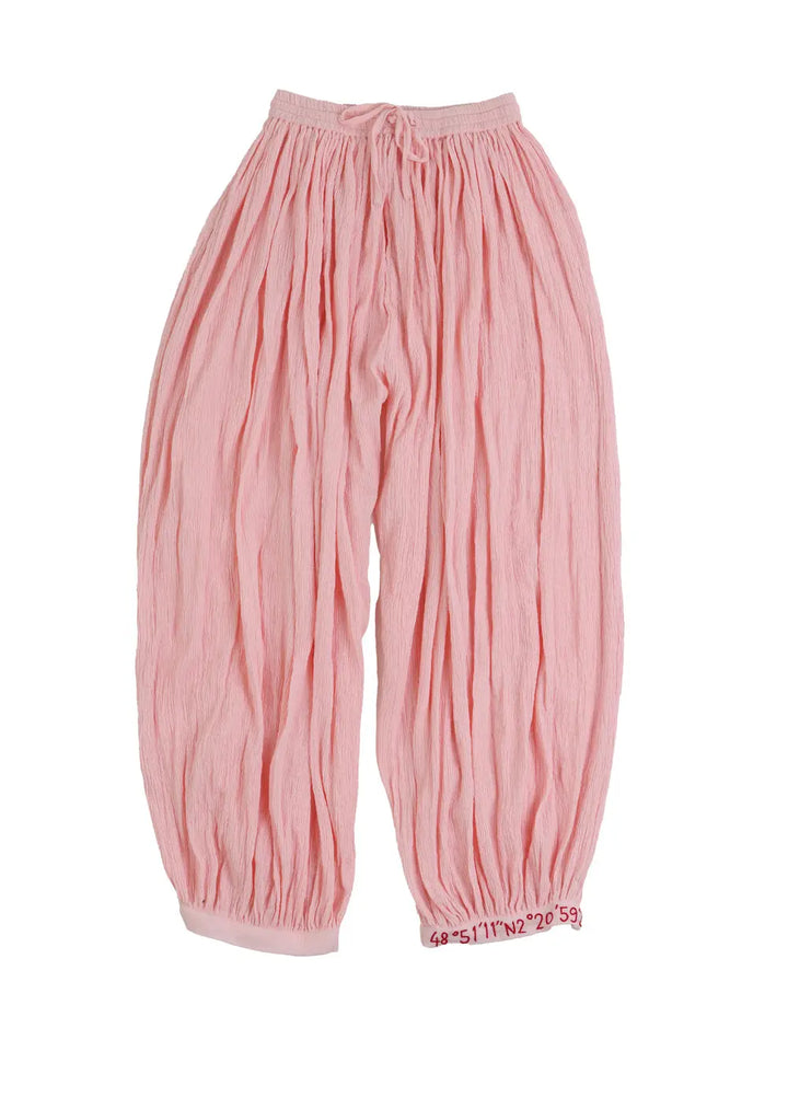 Parachute Pants - Gps Notre Dame de Paris Light Pink Kilometre Paris