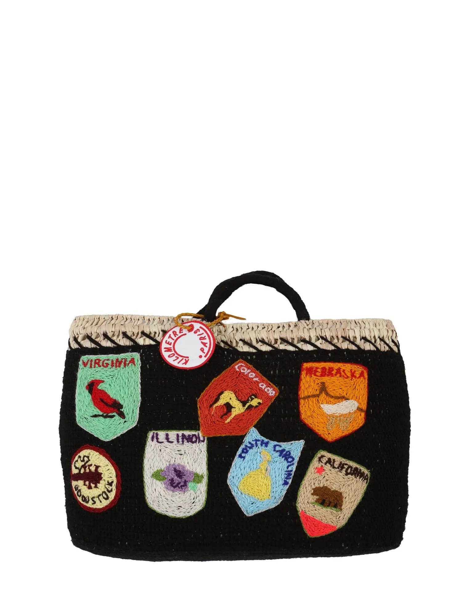 バッグ Kilometre Paris LOBBY BOY Kilometre Paris Lemon Undercover Medium Basket Bag | Liberty